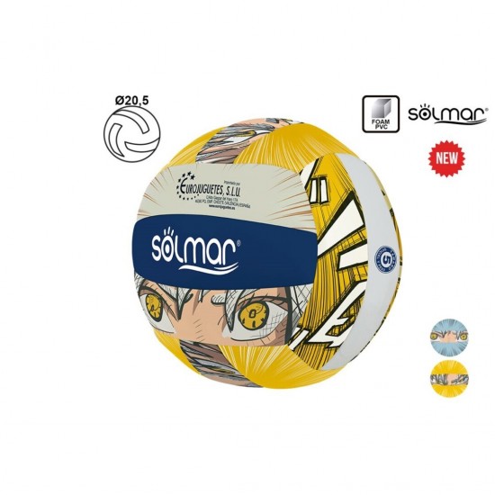 Bola volley c/ animais e cores sortidas - 04002