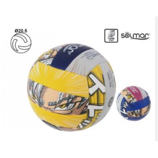 Bola volley c/ animais e cores sortidas - 04002