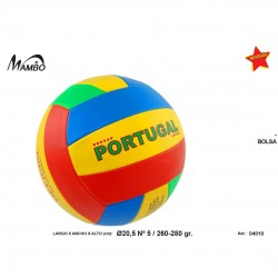 Bola de volley praia portugal muito macia com gomos de varias cores 