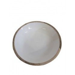 Peça em madeira tigela 20*5*1cm cl1014
