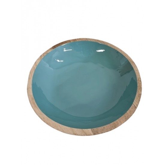 Peça em madeira tigela 20*5*1cm cl1014