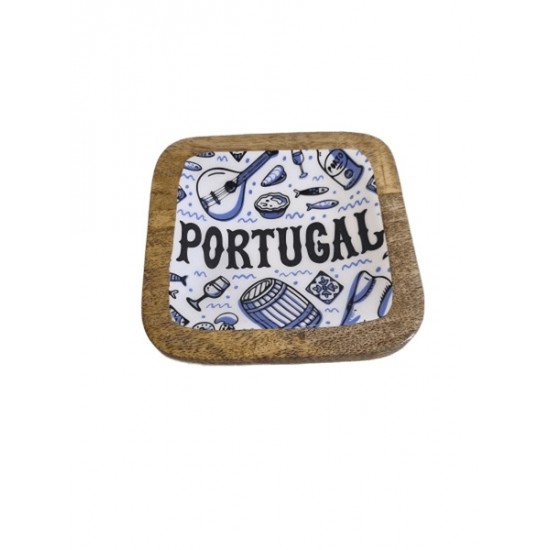 Peça em madeira taça prato 12.5*12.5cm cl1015