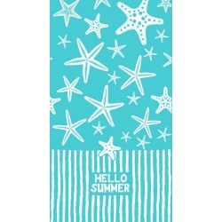 Toalha de praia hello summer 100*170cm 1052