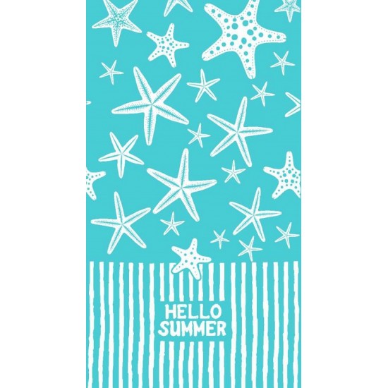 Toalha de praia hello summer 100*170cm 1052