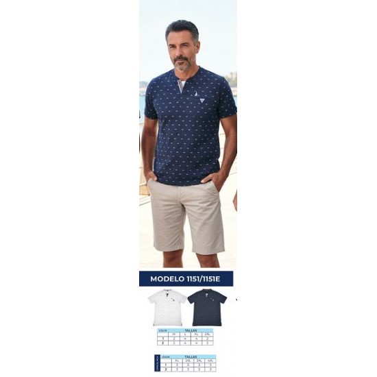 T-shirt homem 2 cores da NISKO M-XXL 1151T