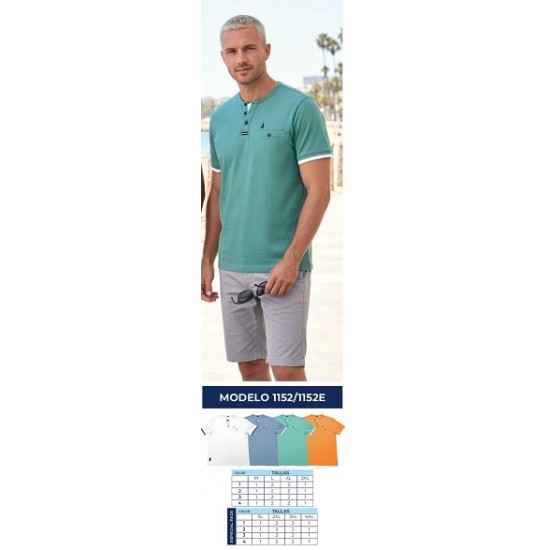 T-shirt homem 4 cores da NISKO M-XXL 1152T