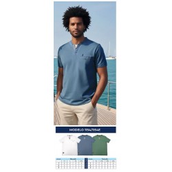 T-shirt homem 3 cores da NISKO M-XXL 1154T