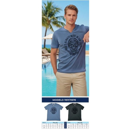 T-shirt homem da NISKO M-XXL 1157T