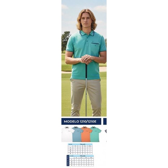 Polo homem 4 cores M-XXL - 1210