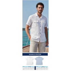 Camisa homem nisko algodão m-xxl 1311