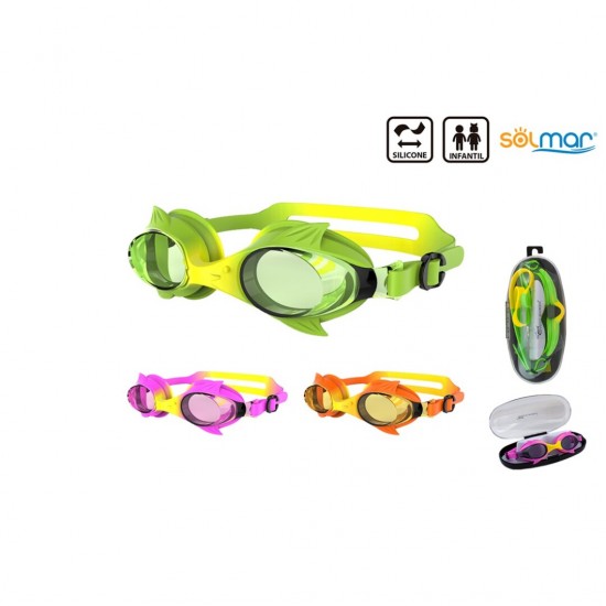 Óculos natação infantil silicone em caixa 13300