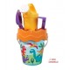 Balde praia criança c\acessórios d17cm 1335-dino