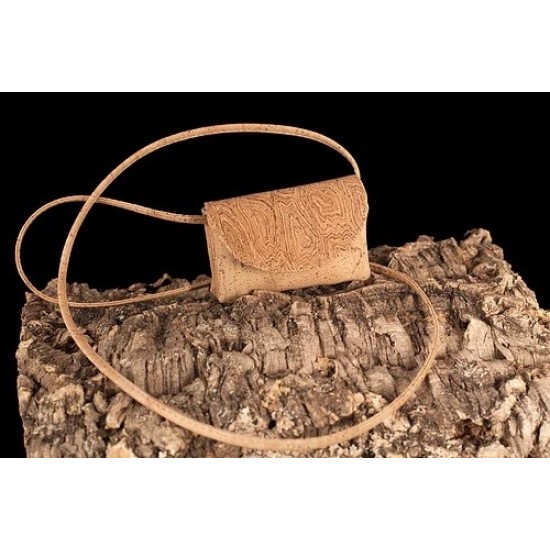 Bolsa a tiracolo em cortiça 14*12.5*3.5 cm 2018