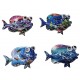 Imanes peixes c\olhos 8.5*8.5cm 205683