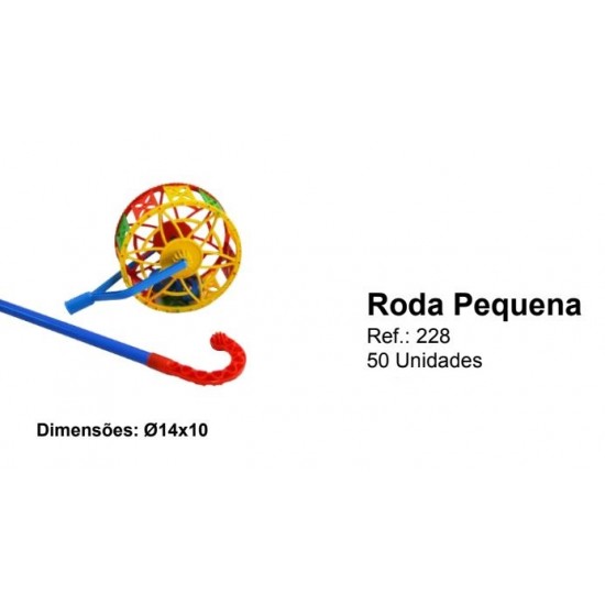 Empurra roda plástico pequena  228