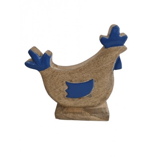 Peça em madeira galo 21*20*2cm cl2712