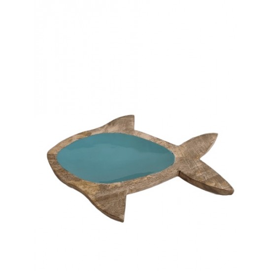 Peça em madeira peixe 37*25*2cm cl2753