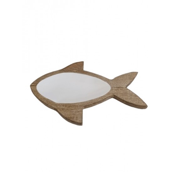 Peça em madeira peixe 37*25*2cm cl2753