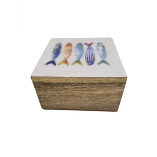 Peça em madeira caixa 14*14*8cm cl2889
