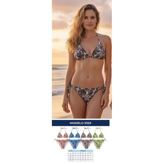 Bikini NISKO de mulher 4 cores S-XL 3329B