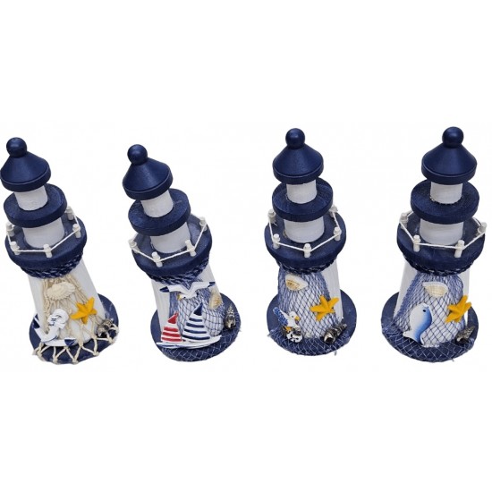 Farol em madeira 10*30cm 355222