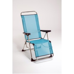 Cadeira alta relaxe alumínio 102x65x13 cm c\posições 480ALF 