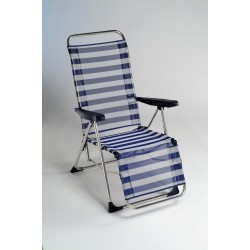 Cadeira alta relaxe alumínio 102x65x13 cm c\posições 480ALF 