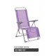 Cadeira alta relaxe alumínio 102x65x13 cm c\posições 480ALF 