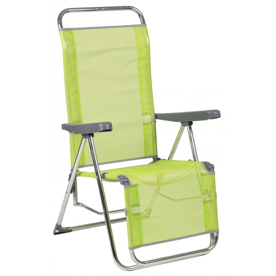 Cadeira alta relaxe alumínio 102x65x13 cm c\posições 480ALF 