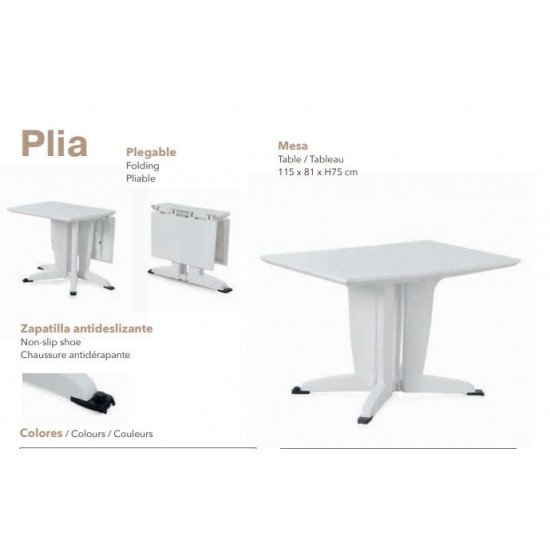 Mesa plia de rua em cor branca 55008