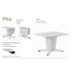 Mesa plia de rua em cor branca 55008