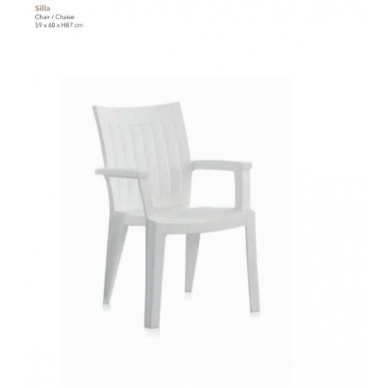 Cadeira de rua de cor branca 59*60*87cm 55046