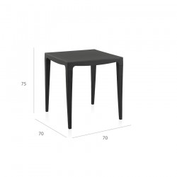 Mesa de rua em cor cinza MASTER 70*70*75cm 55348