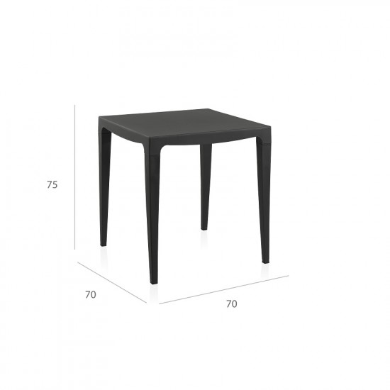 Mesa de rua em cor cinza MASTER 70*70*75cm 55348
