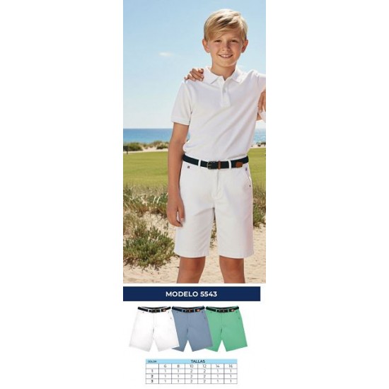 Bermudas criança 3 cores nisko 6-16 anos 5543