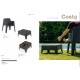 Conjunto de piscina costa antracita 55484