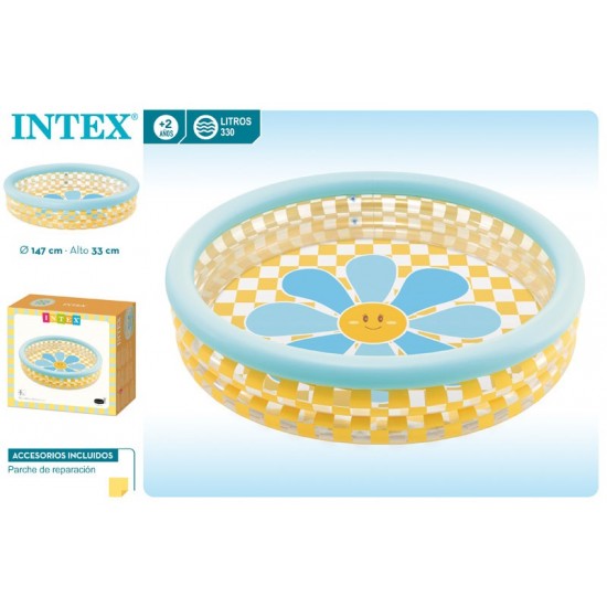 Piscina infantil pétala +2 anos 147*33cm 56178