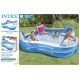 Piscina insuflável intex c\assentos 229*229*66cm 990l 56475