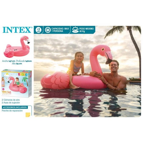 Flamingo insuflável intex 142*137*97cm 57558