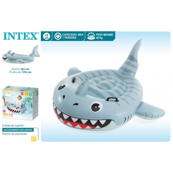 Tubarão insuflável intex 152*145cm 57560