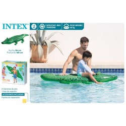 Crocodilo insuflável intex 168*86 cm 58546