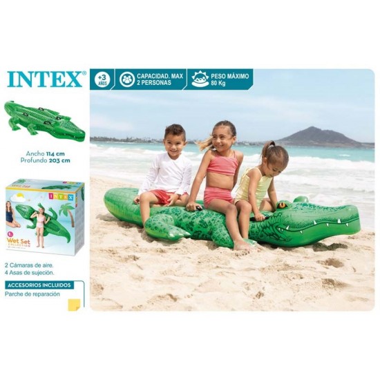 Crocodilo insuflável intex 203*114 cm 58562