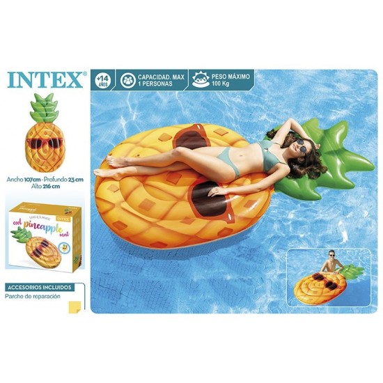 Colchão insuflável intex ananás 107*23*216cm 58790