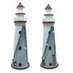 Farol em madeira vermelho 17*50cm 604011