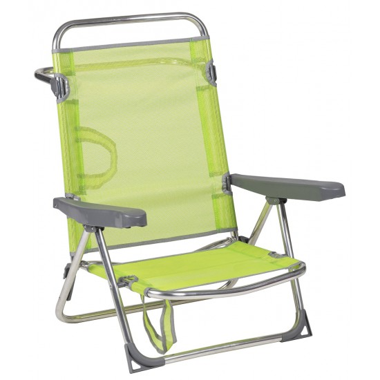 Cadeira alumínio faz de cama 72x65x15 cm 607ALF 