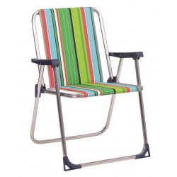 Cadeira alumínio almofadada 74x56x25 cm 620AL  