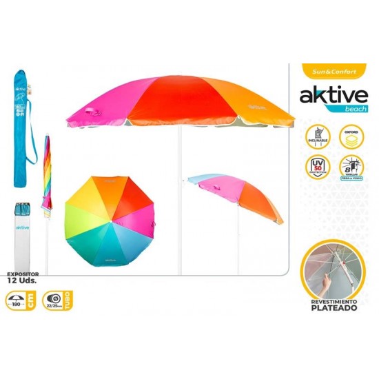 Chapéu sol 180cm em ferro poliéster uv50+ 62220