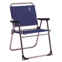 Cadeira alta fixa alumínio poliéster 74x54x26cm 639al