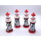 Farol em madeira vermelho 20×8,5cm 656010