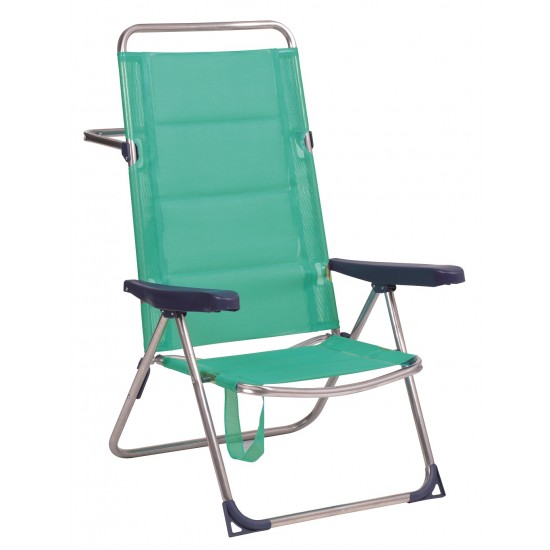 Cadeira alta areia 95x35x67 cm c\posições alumínio 670ALF 
